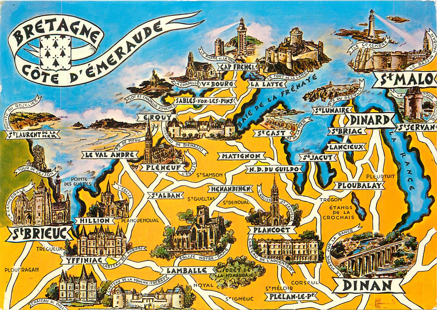 CPM Les Provinces Francaises Cote d'Emeraude Dinan St Malo
