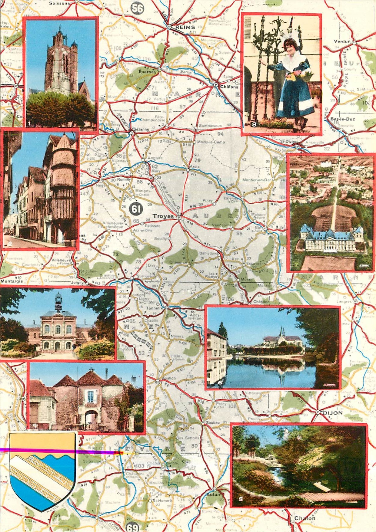 CPM D'apres Carte Michelin N.989