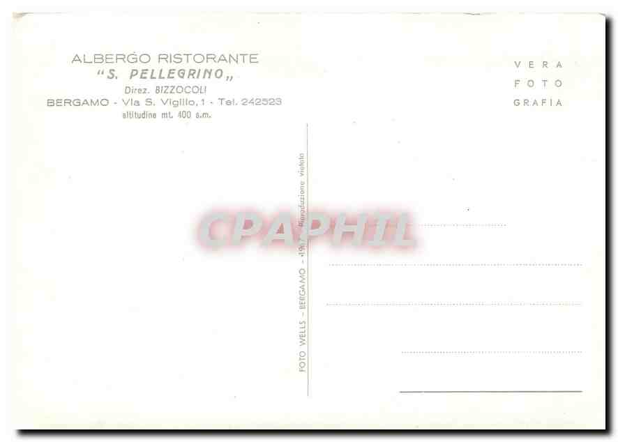 CPM Ristorante S. Pellegrino - Bergamo — Rückseite