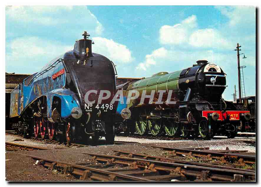 CPM "Sir Nigel Gresley" and "Flying Scotsman" at Steamtown Carnforth
