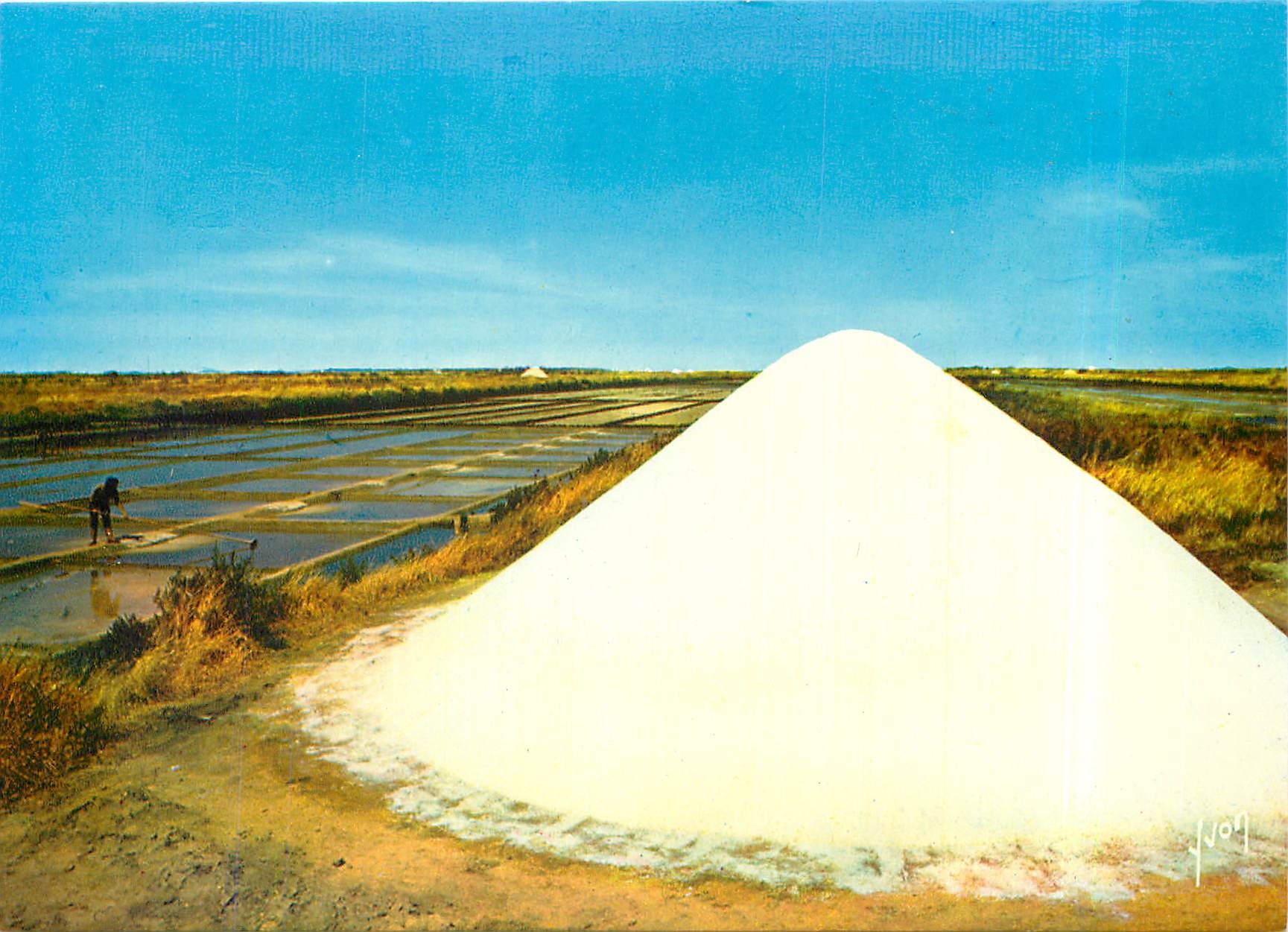 Ile de Ré — Marais salant et son tas de sel — Éditions d'art Yvon