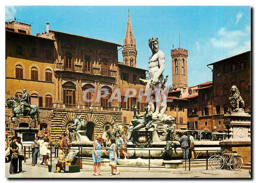 CPM Firenze Place de la Seigneurie - Fontaine de Neptune
