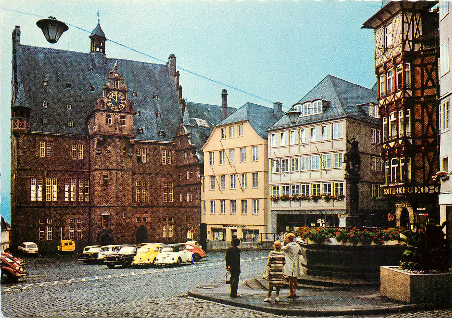 CPM Marburg a. d. Lahn Marktplatz mit Rathaus
