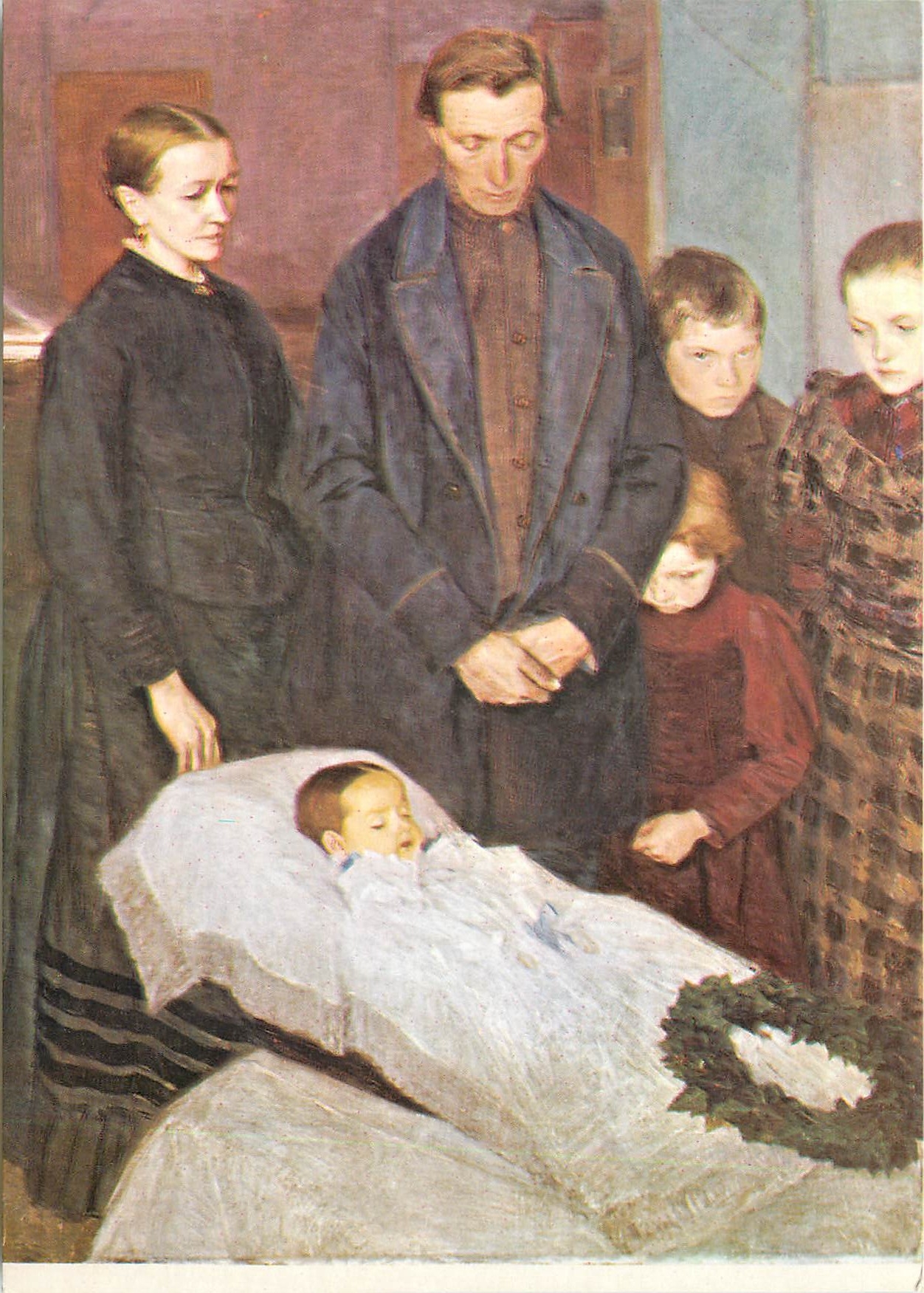 CPM Prof. Fritz Mackensen (1866-1953) Trauernde Familie (1896)