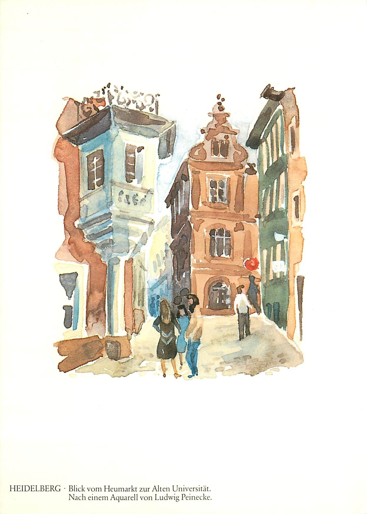 CPM Heidelberg Blick vom Heumarkt zur Alten Universitaet