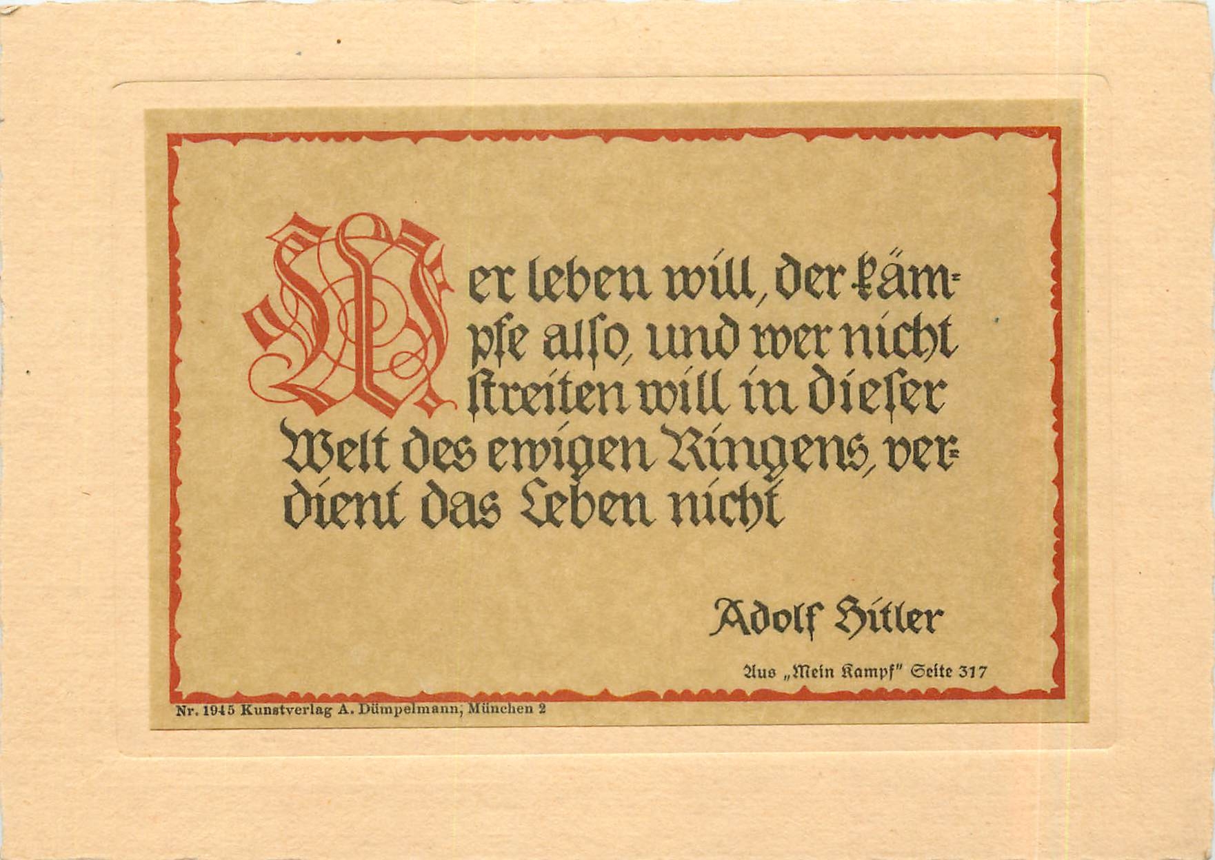 CPM Politique Adolf Hitler Nazi