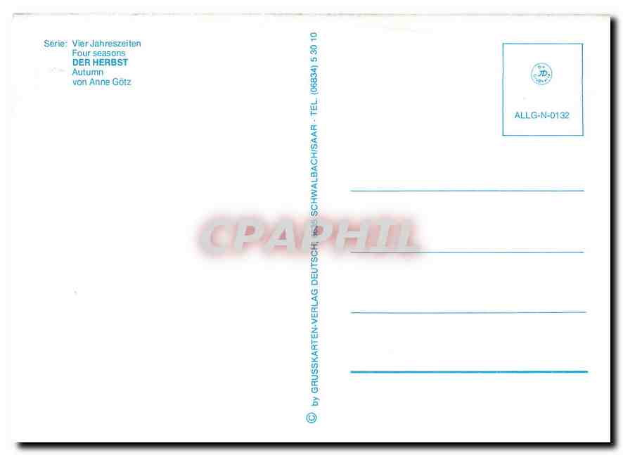 CPM Autumn von Anne Goetz — Verso