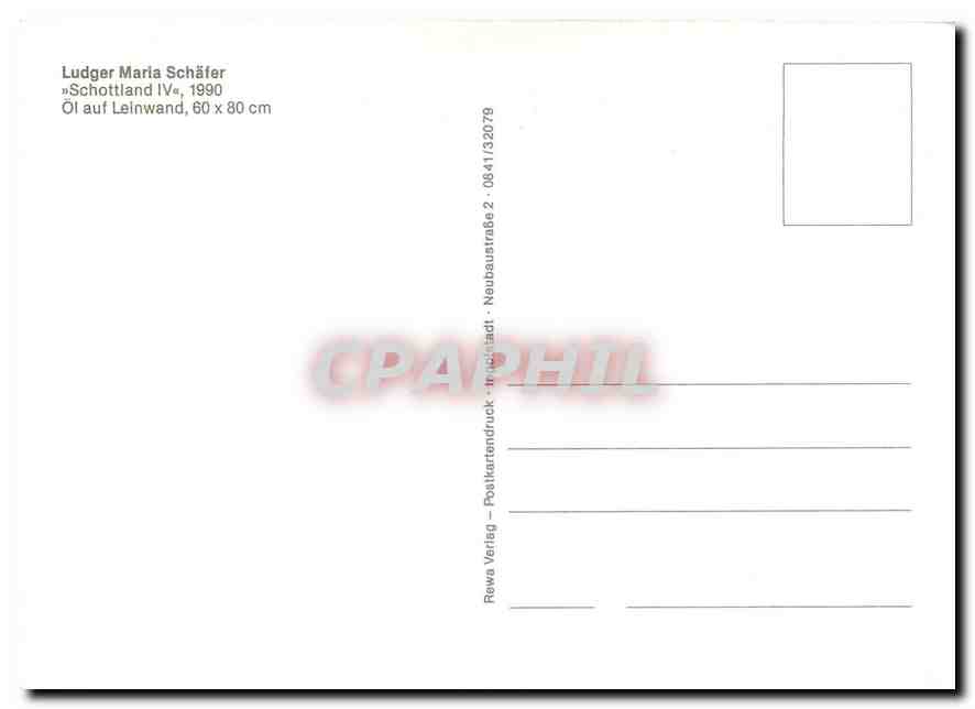 CPM Ludger Maria Schaefer "Schottland IV" 1990 — Back