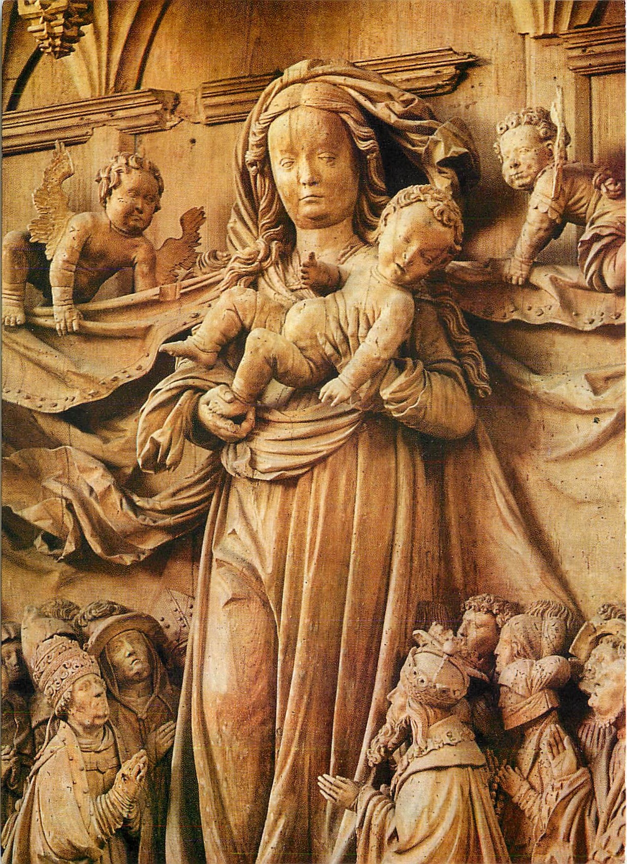CPM Freiburg i. Br. U. L. Frau Schutzmantelaltar (Ausschnitt)