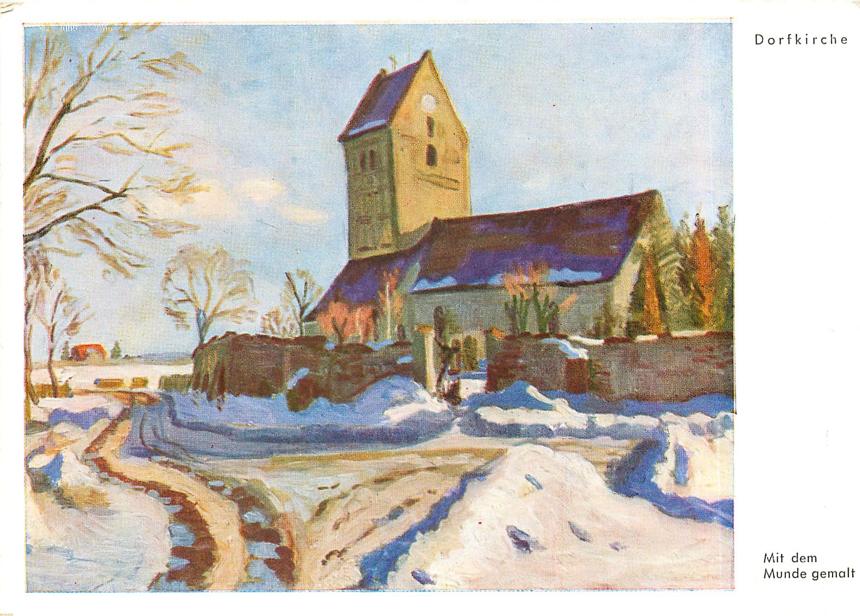 CPM Dorfkirche Mit dem Munde gemalt