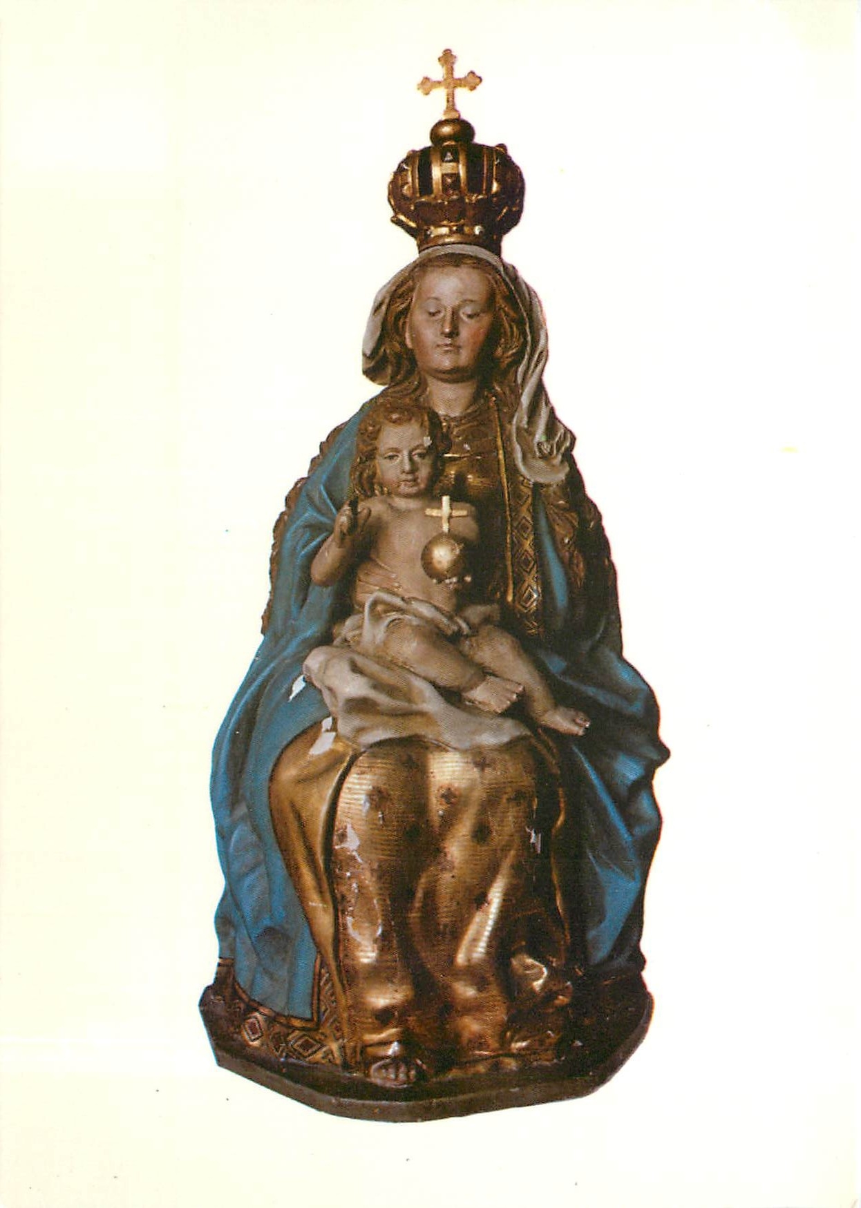 CPM Plobsheim Statue de N. D. du Chene XVIIeme Siecle
