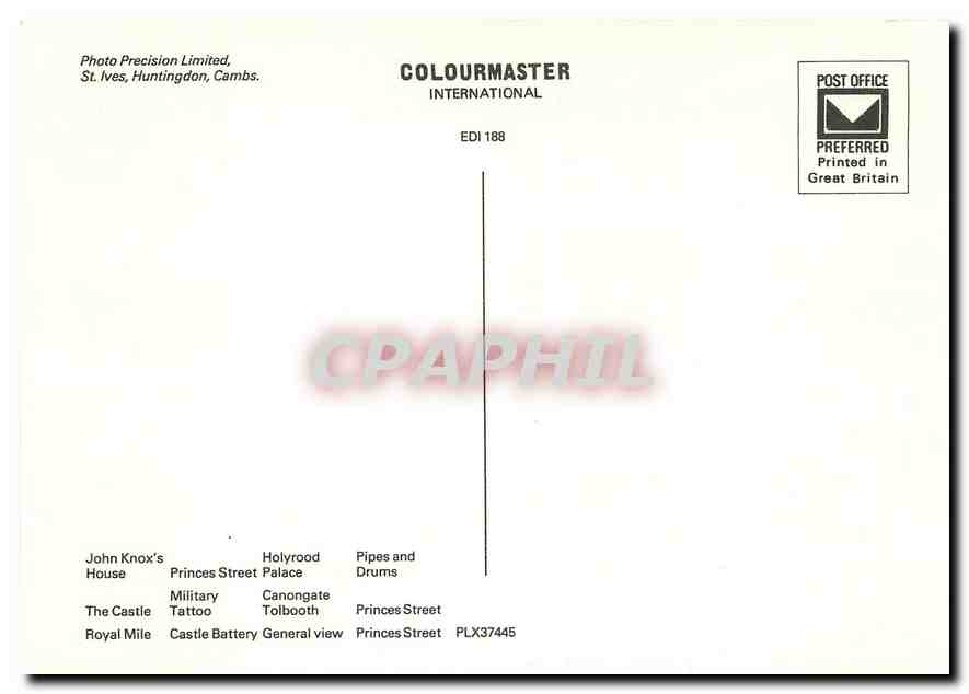 CPM Edinburgh — Back