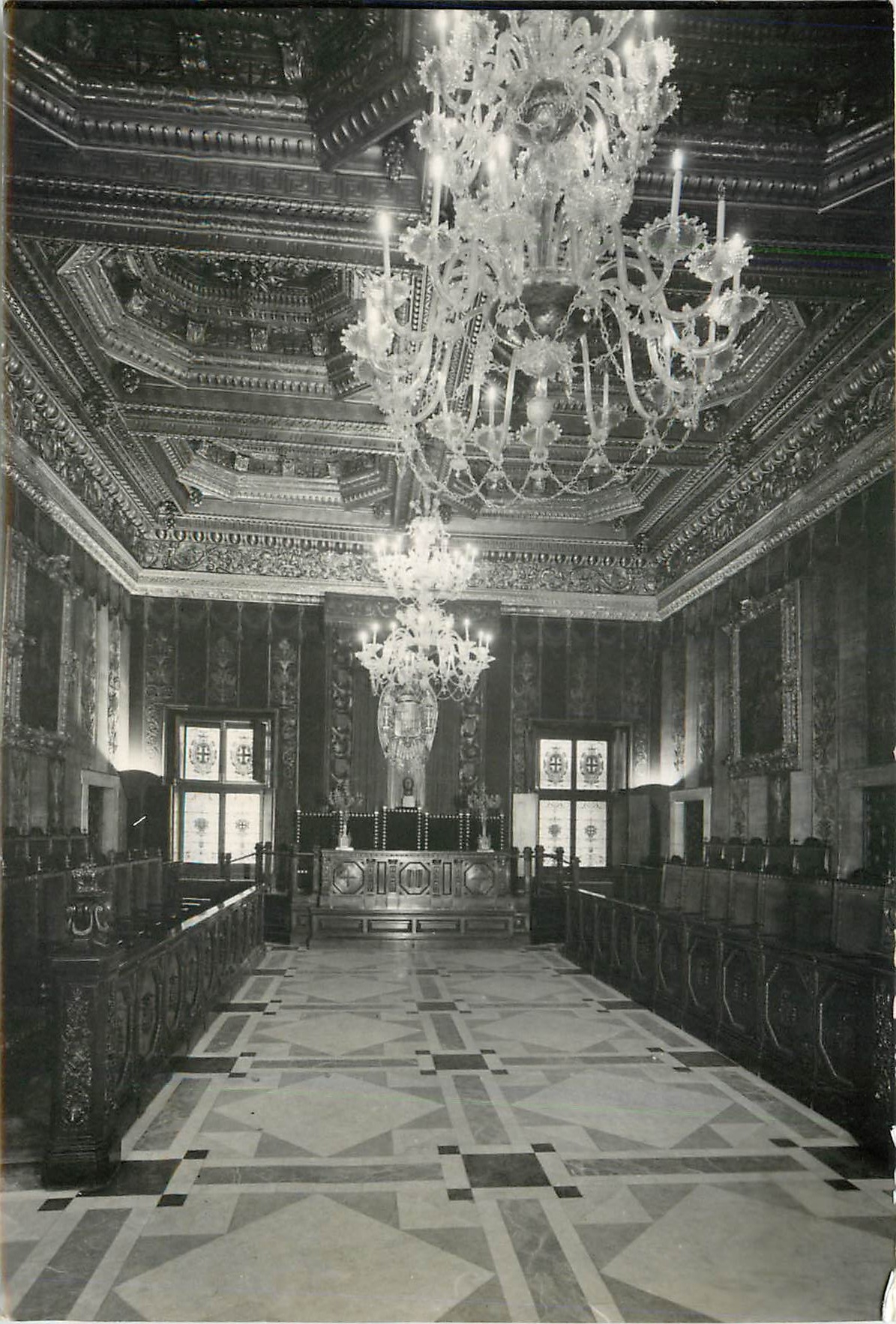 CPM Palacio de la Diputacion de Barcelona El Salon Dorado o Consistorio Mayor. Artesonado de 1578