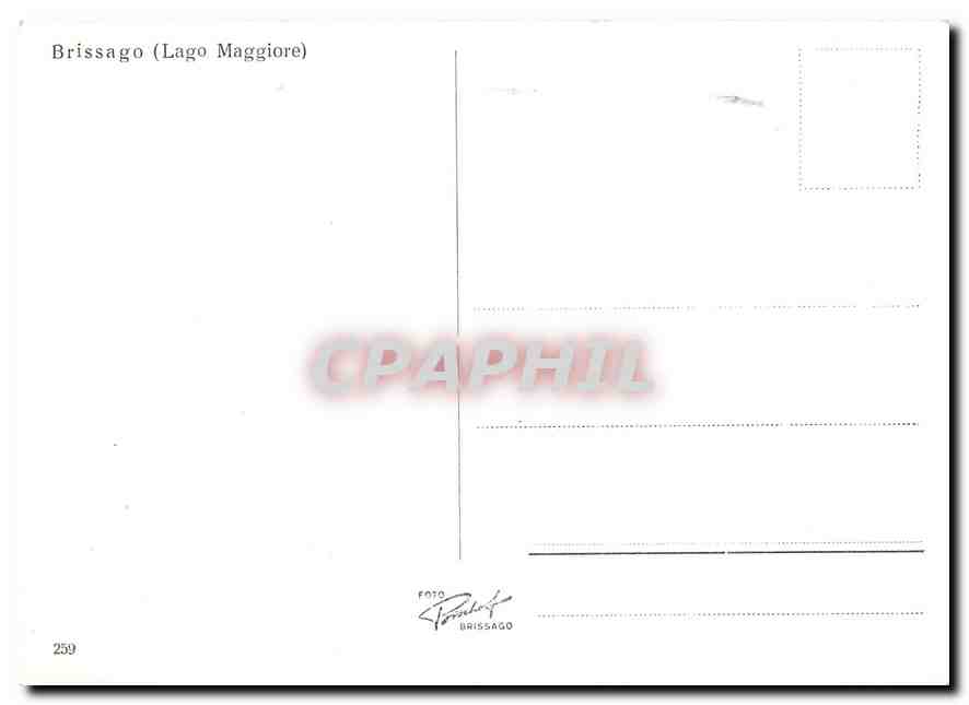 CPM Brissago (Lago Maggiore) — Verso