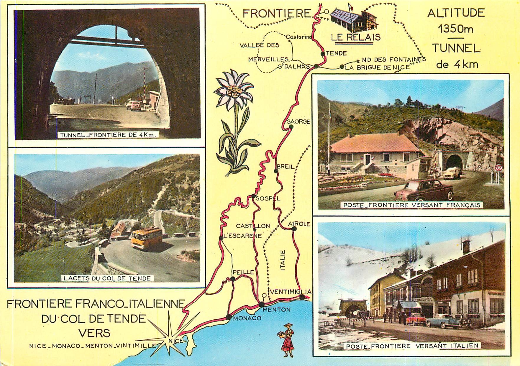 CPM Frontiere Franco-Italienne du col de Tende