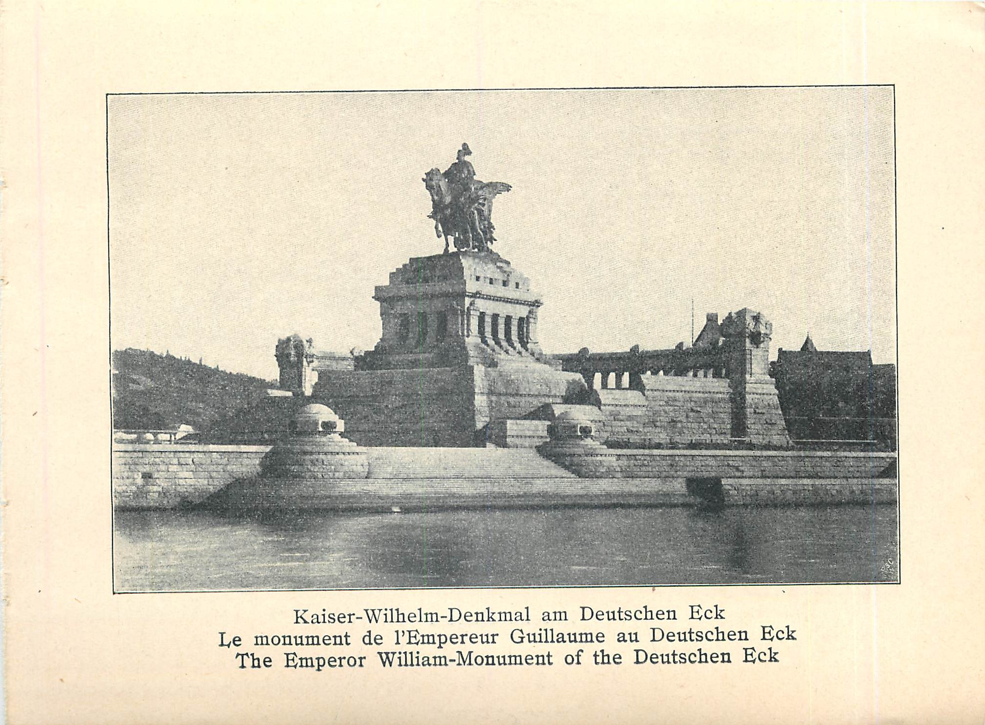 CPM Le monument de l'Empereur Guilaumme au Deutschen Eck