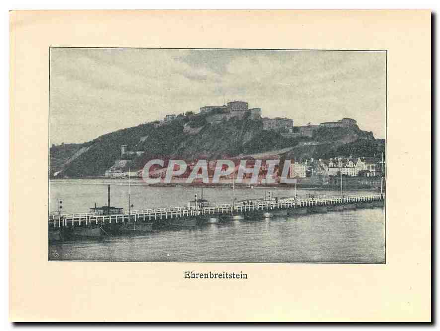 CPM Le monument de l'Empereur Guilaumme au Deutschen Eck — Rückseite