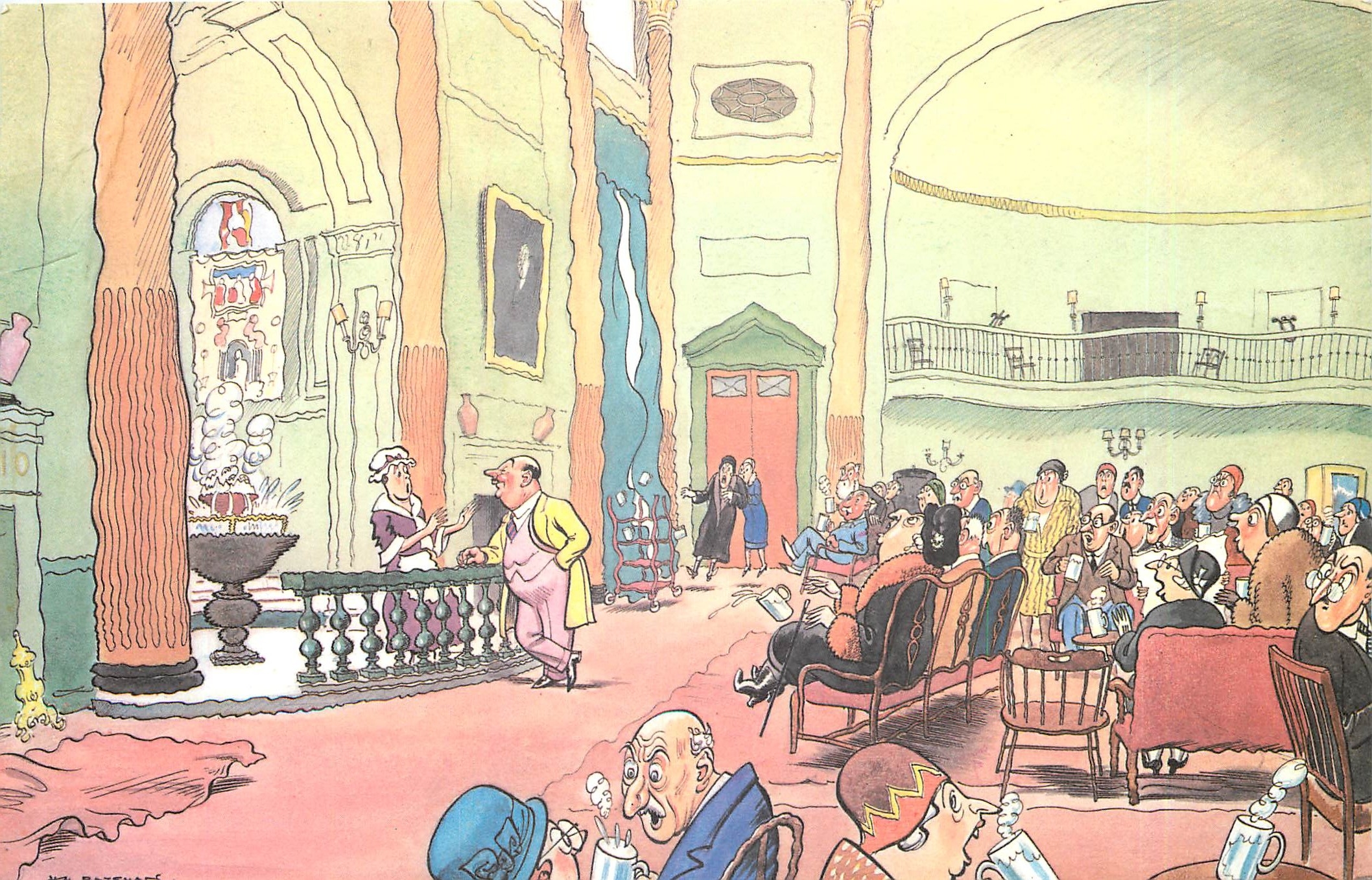CPM The man who asked for "A Double Scotch" in the Grand Pump Room at Bath