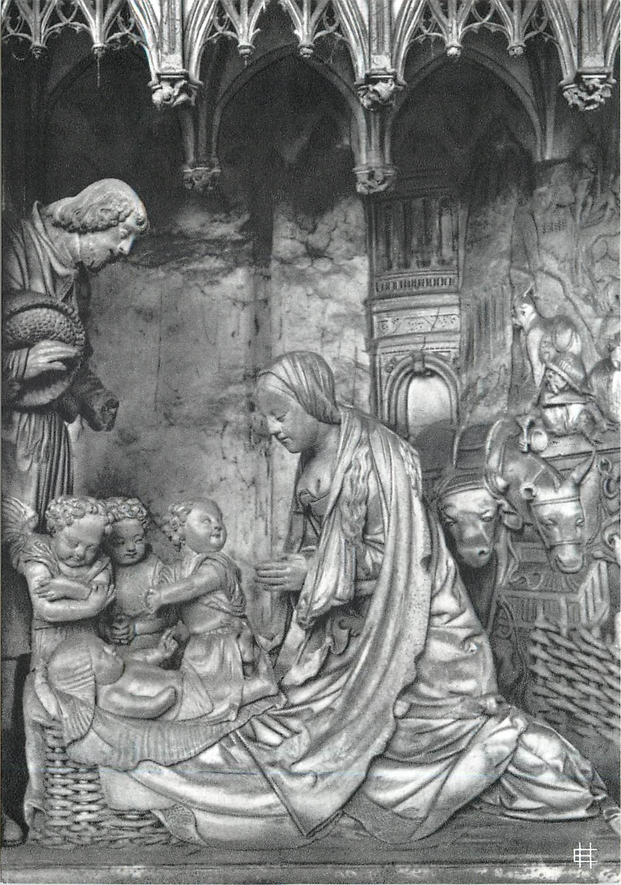 CPM Cathedrale de Chartres Cloture du Choeur (XVIe siecle) Nativite de Jesus