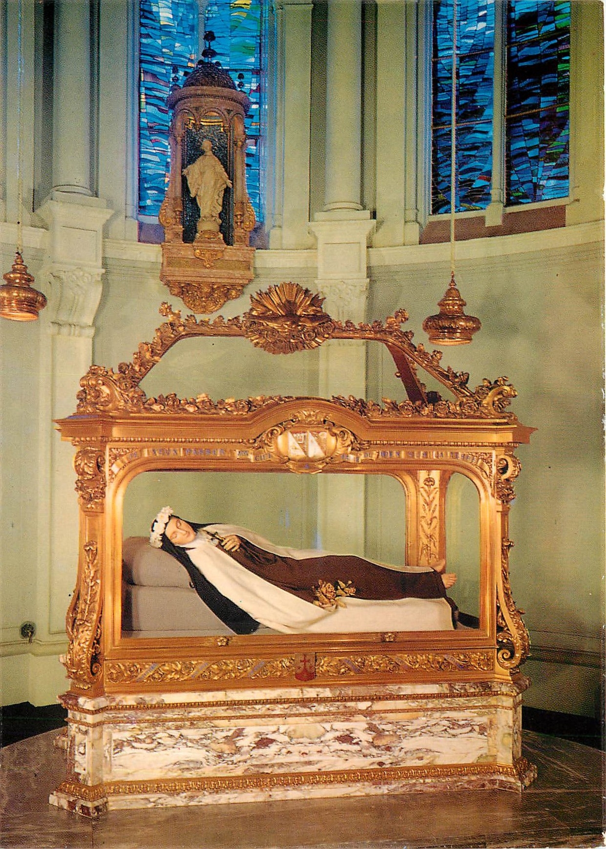 CPM Carmel de Lisieux La chasse de Ste Therese de l'Enfant Jesus