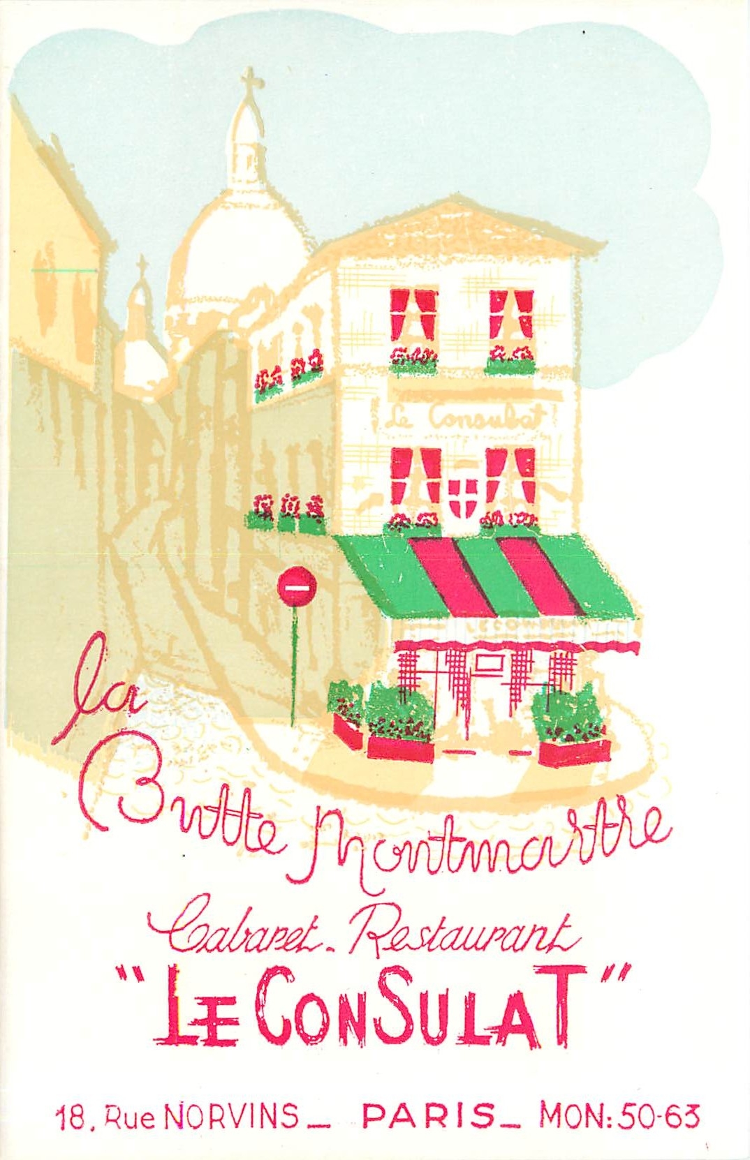CPM  Le Butte Montmartre Cabaret Restaurant  Paris