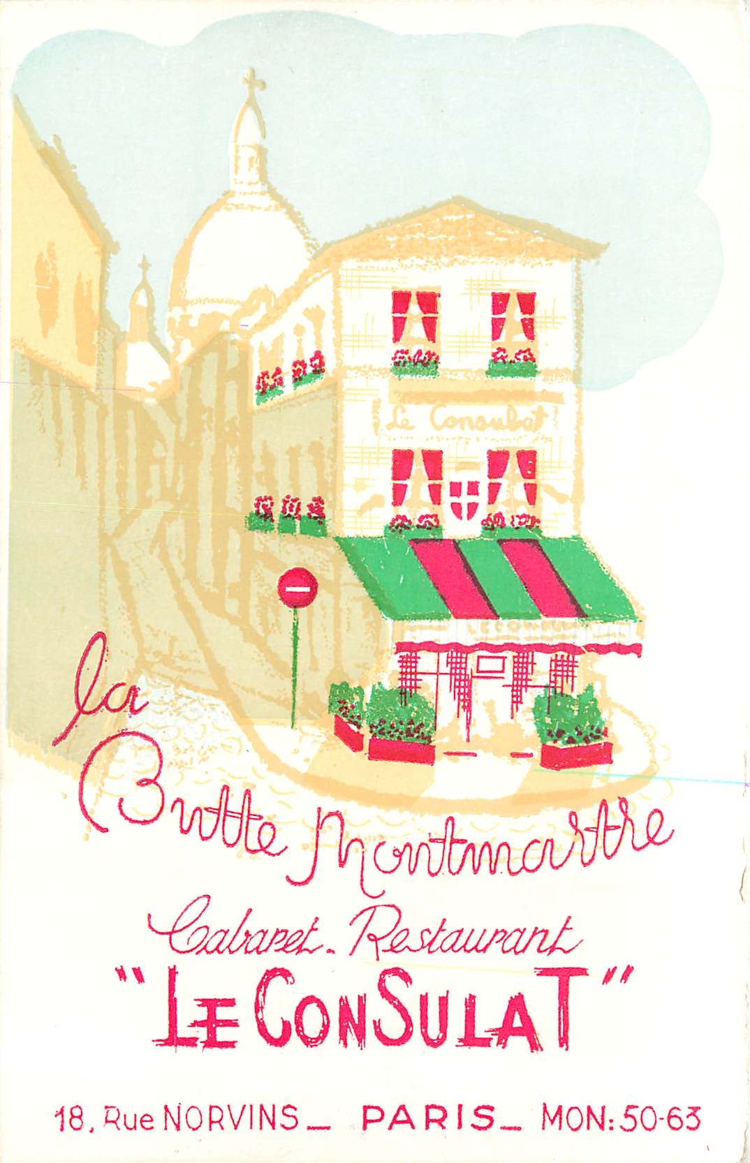 CPM  Le Butte Montmartre Cabaret Restaurant  Paris