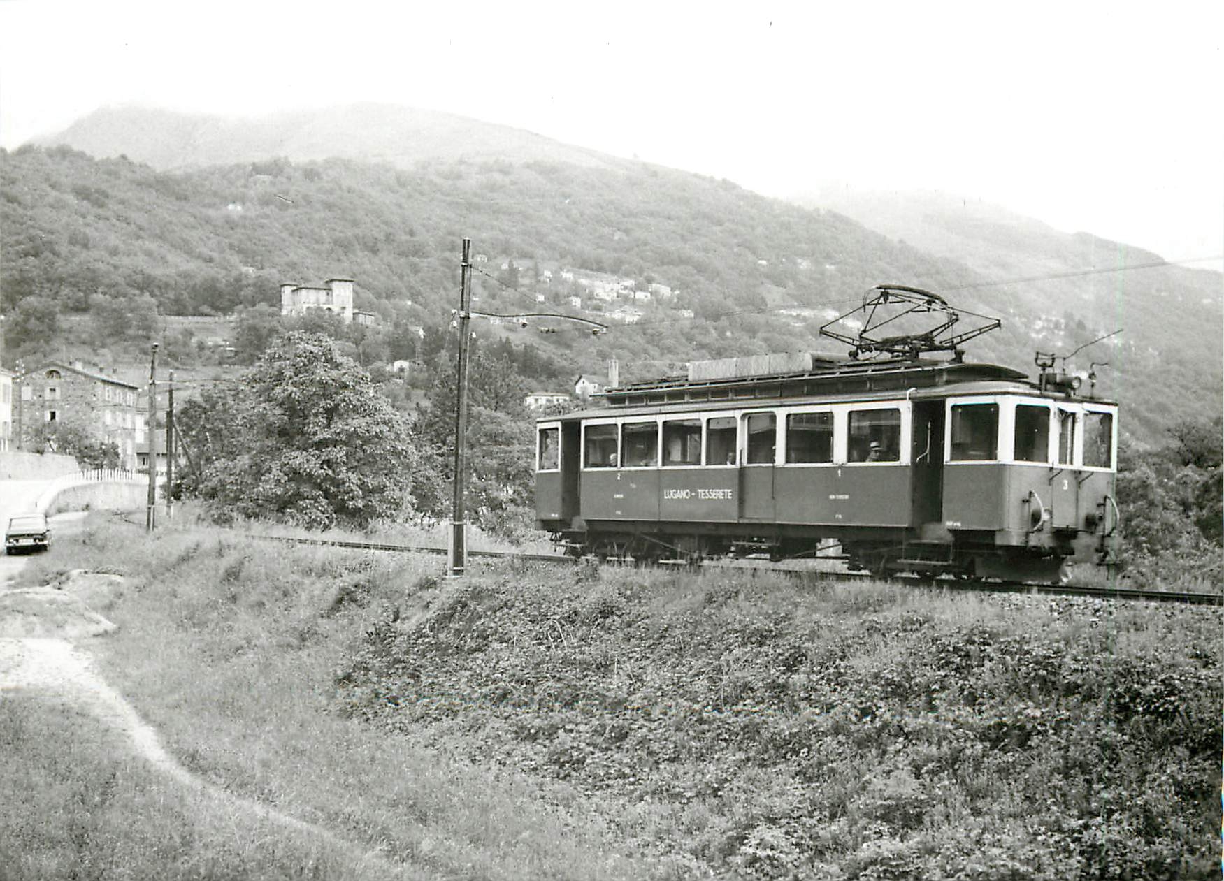 CPM Automotrice ABFe 4/4 3 entre Sureggio et Lugaggia 1964