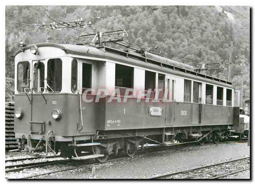 CPM Automotrice a cremaillere ABFZeh 103 a Obermatt Mai 1962