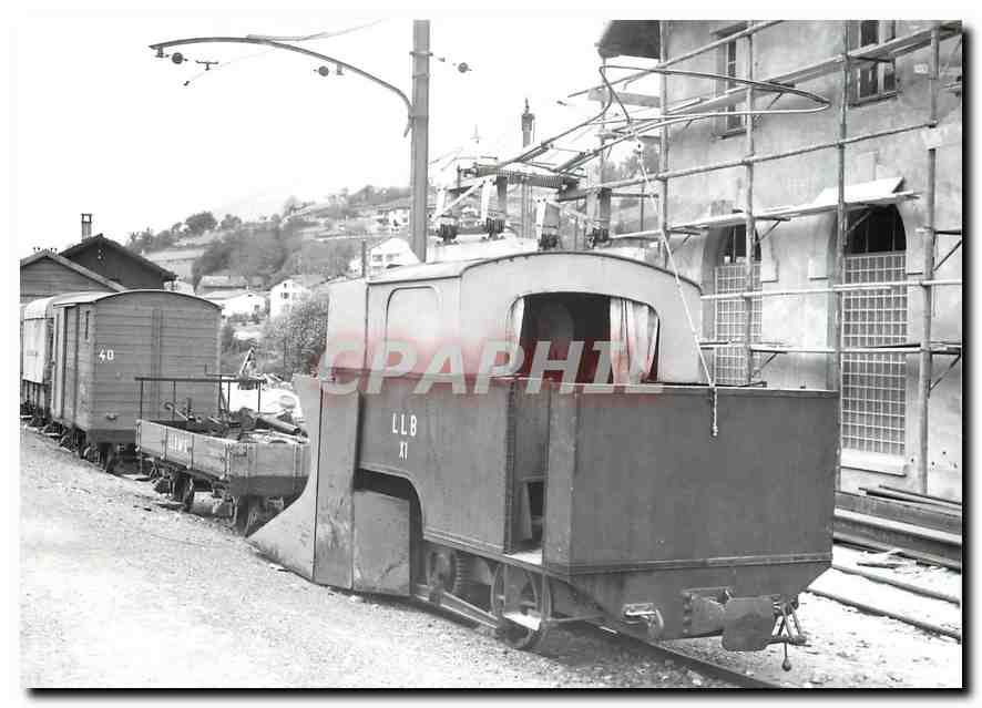 CPM Chasse-neige X1 construit sur le chassis de la locomotive a vapeur du LLB. Leuk-SBB 29.4.1967