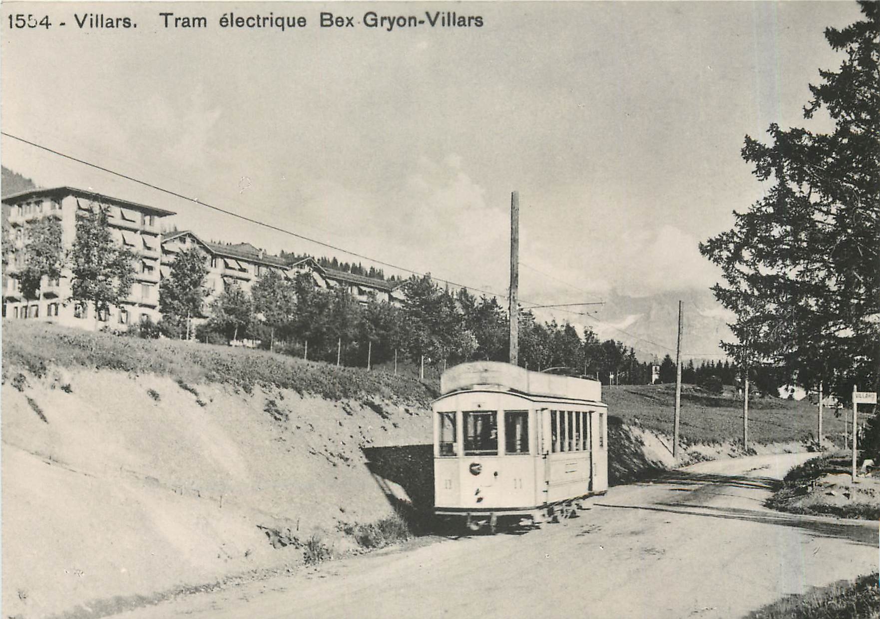 CPM Villars. Tram electrique Bex-Gryon-Villars