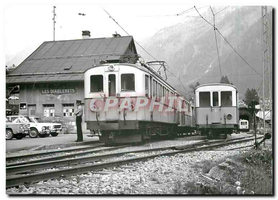 CPM ABDe 4/4 12 au terminus des Diablerets 10.6.1973