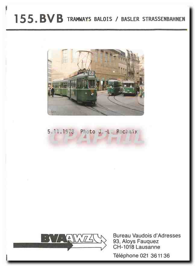 Photo 155.BVB Tramways Balois
