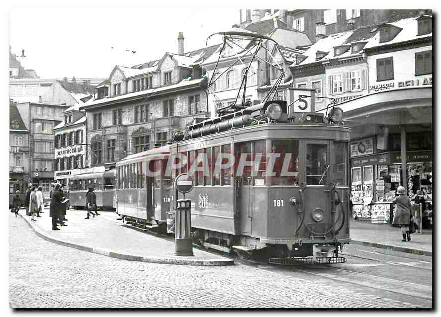 CPM Barfuesserplatz. Be 2/2 181 et B3 1303 4.1.1968