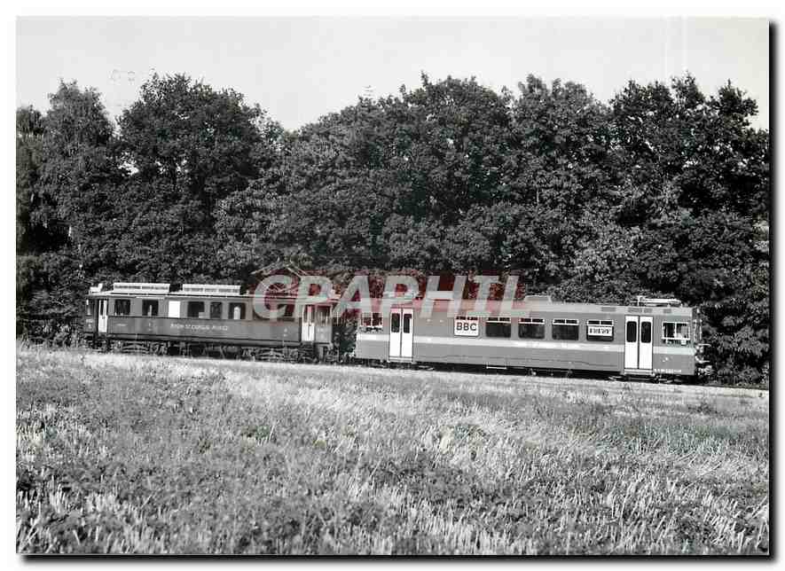 CPM Entre Trelex et Givrins transfert lors de sa livraison de la Be 4/4 201 par l'ABDe 4/4 5 25.9.19