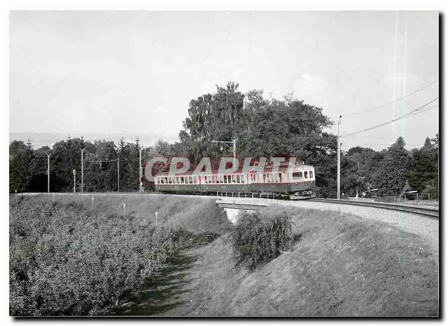 CPM Train pour Biere a Morges pres du viaduc sur l'autoroute 7.7.1975