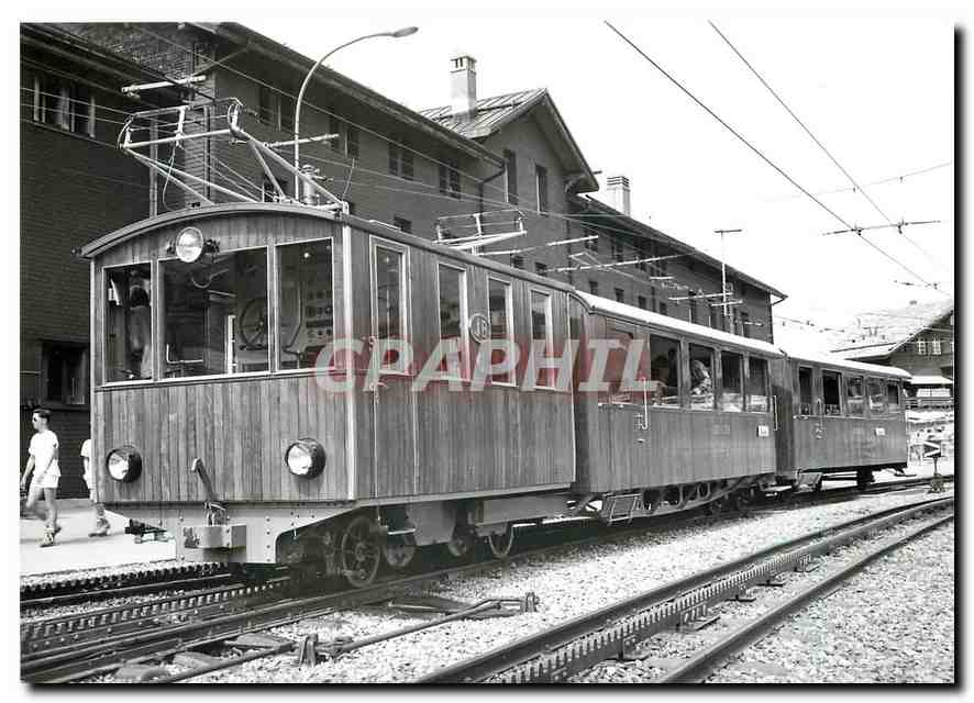 CPM He 6 et B 22 voiture Rowan a la Petite Scheidegg 15.7.1990