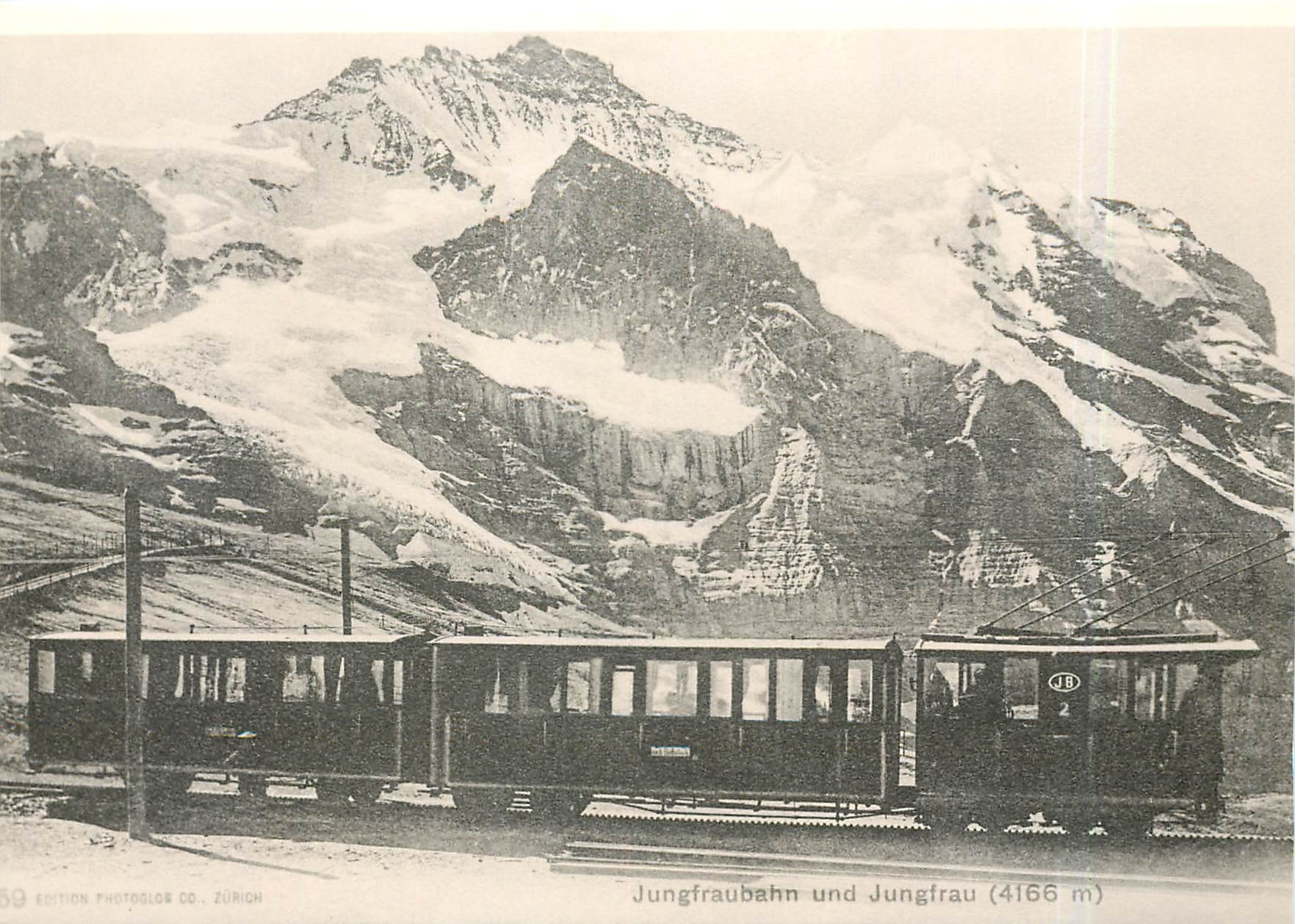 CPM He 2 + B 2 + B 4 a la Petite Scheidegg au debut de l'exploitation