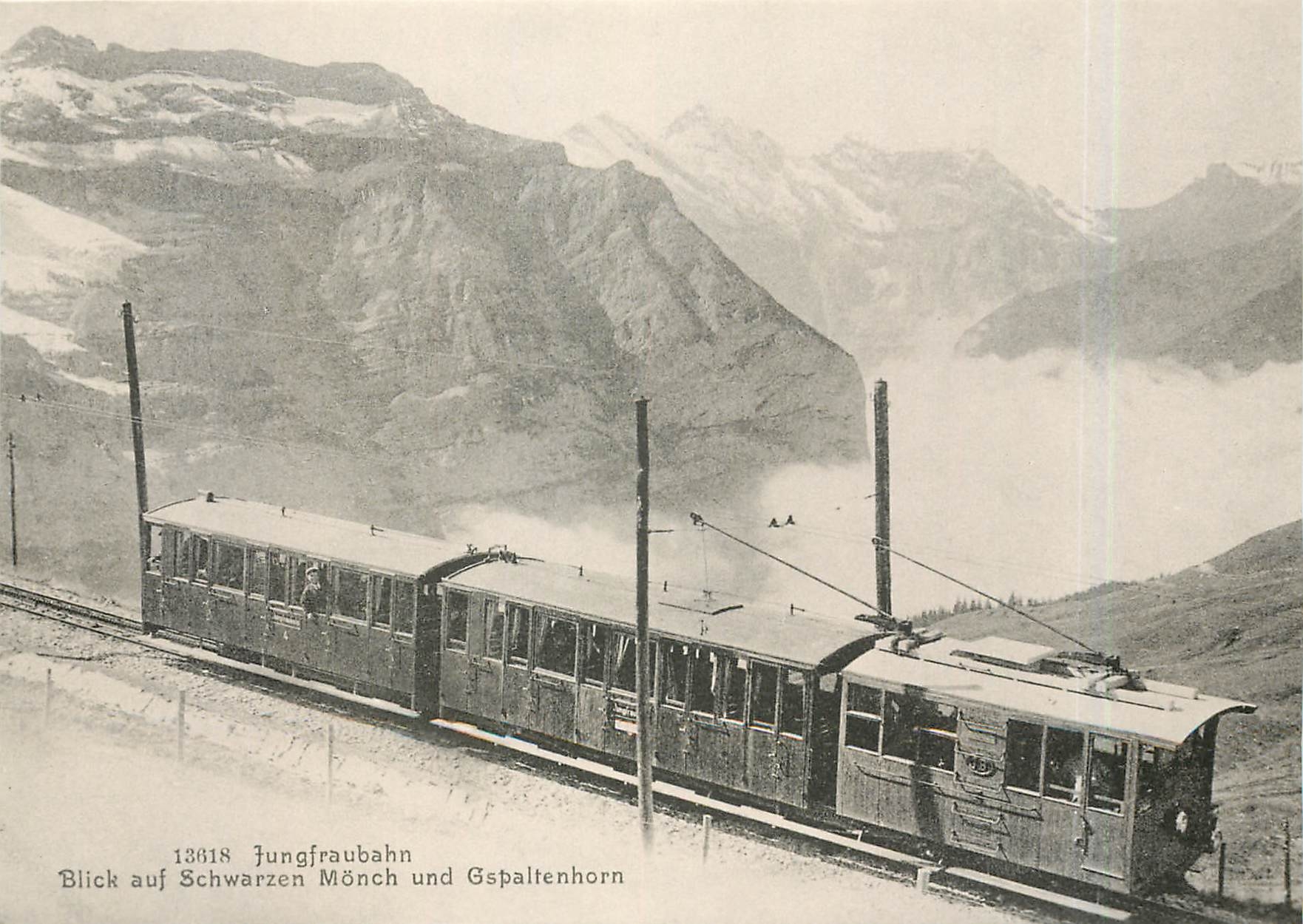 CPM He 3 en dessus de la Petite Scheidegg vers 1900