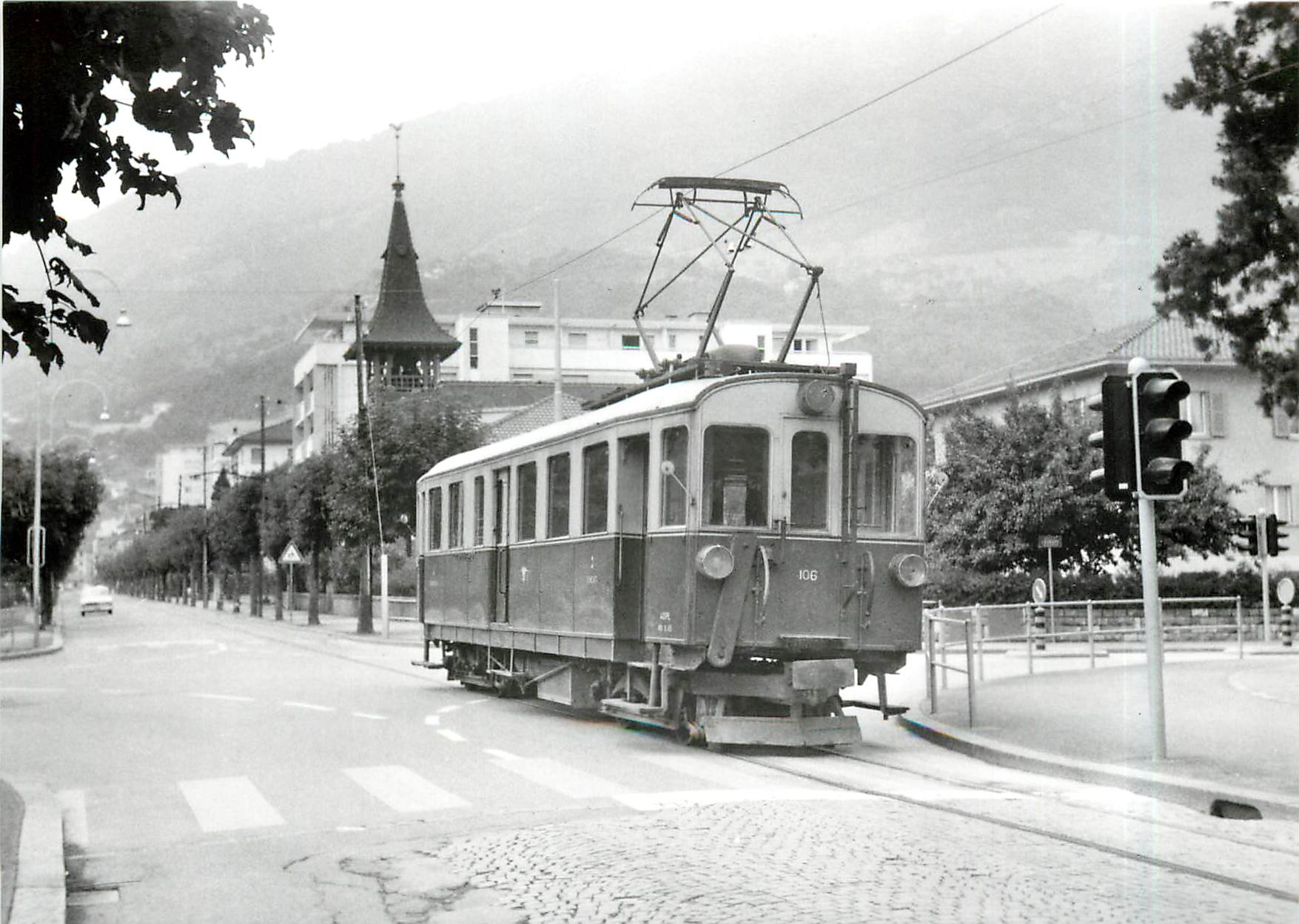 CPM Entre Monthey-Gare et Monthey-Ville 15.8.1970