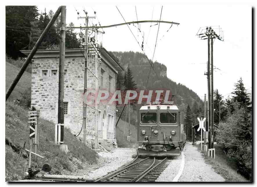 CPM Le Bernina-Express passant a Cadera Juin 1975