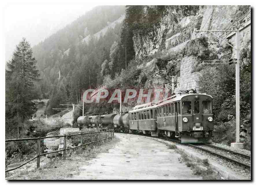 CPM Train d'hydrocarbures entre Miralago et Le Prese Octobre 1971