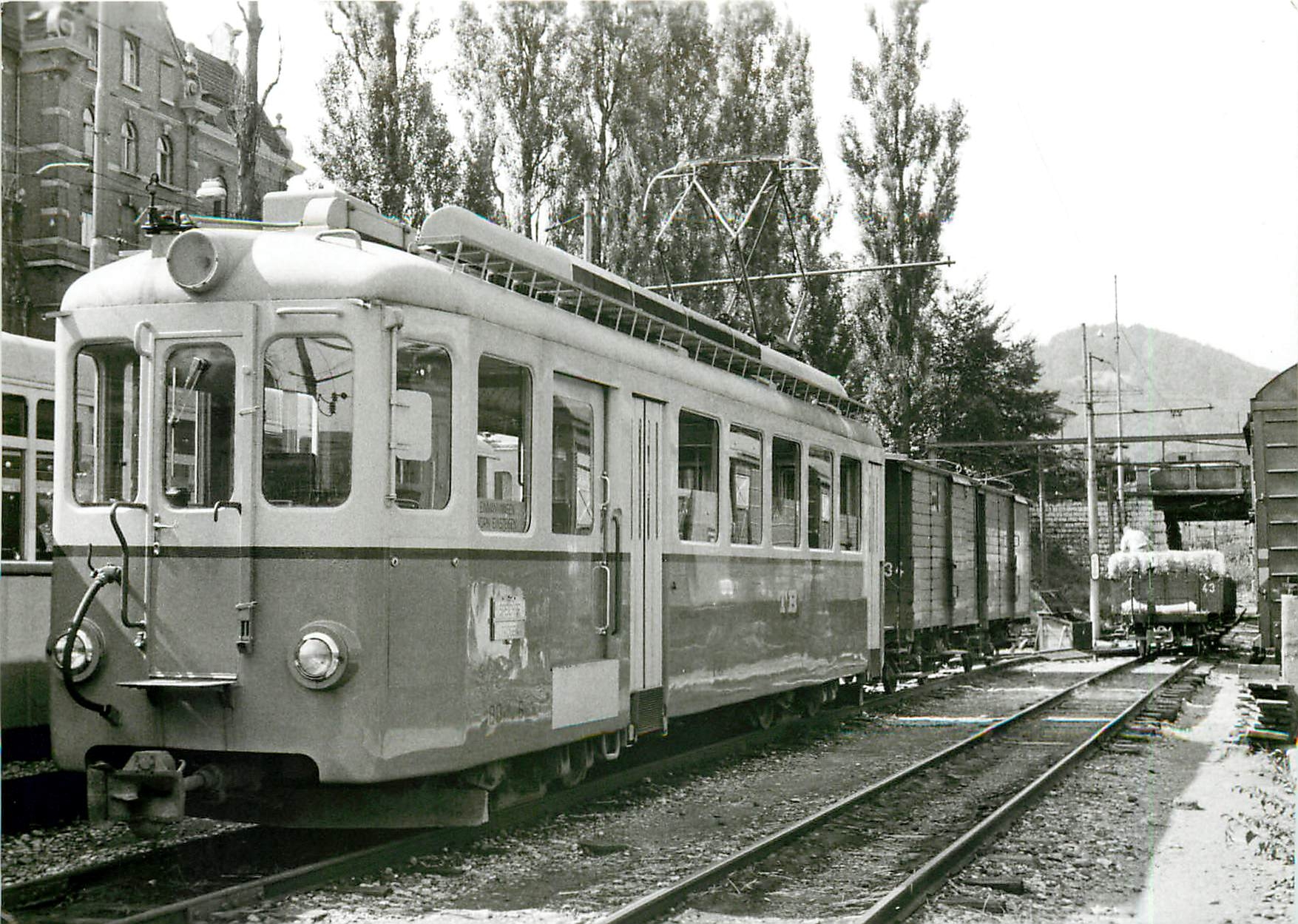 CPM BDe 4/4 7 a St-Gall marchandises 18.8.1967