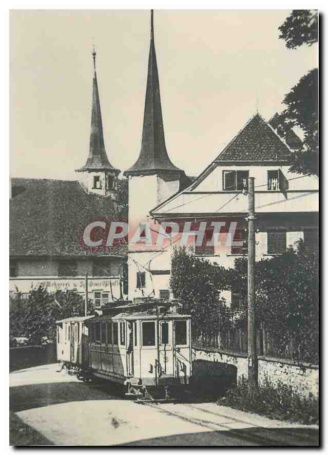CPM WTB-Zug in den Anfagsjahren: Ce 4/4 3 mit FZ in Suhr Sammlung H. Waldburger WSB 6