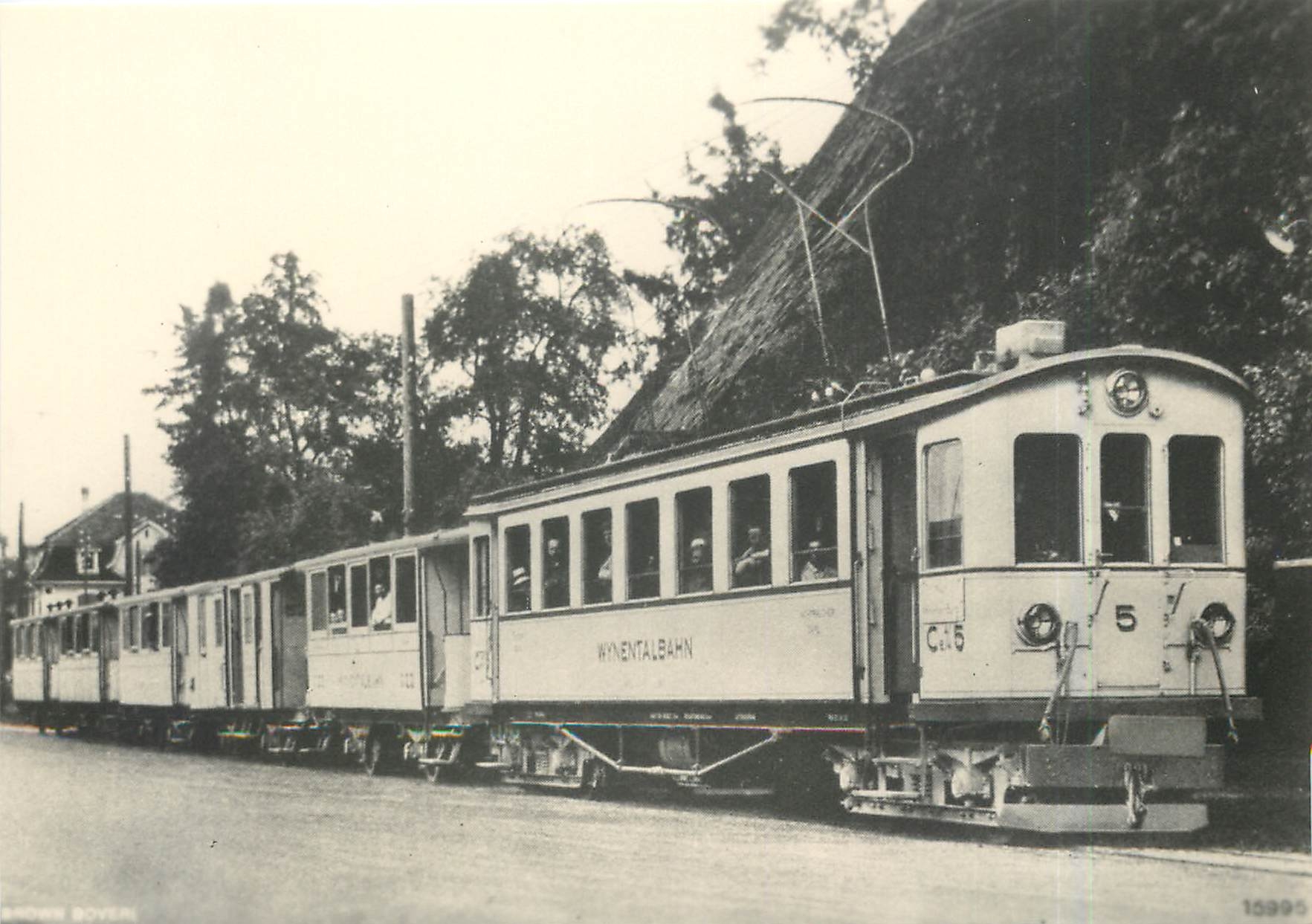 CPM WTB Ce 4/4 5 (1922) mit C Serie 21 aus 1904 und FZ  Serie 51 um 1922
