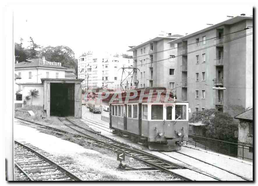 CPM ABFe 4/4 1 dans la rampe menant a la Gare de Lugano Juin 1964