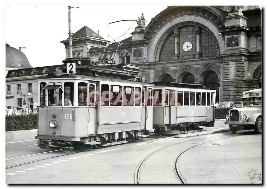 CPM StStZ Ce 2/2 175 vor Bahnhof Luzern 1955