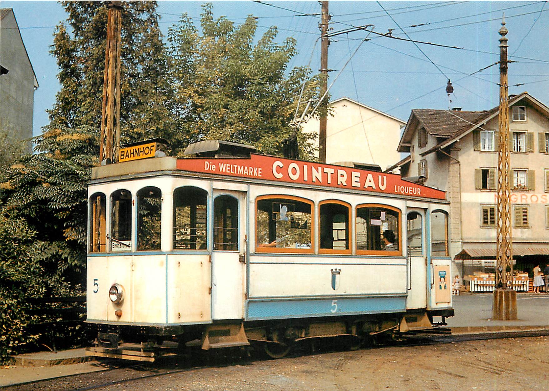 CPM Tramways de Lucerne: Automotrice Be 2/2 5 (1899) a Emmenbruecke Cointreau