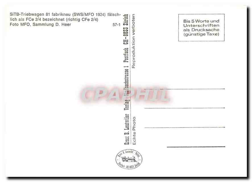 CPM SITB-Triebwagen 81 — Verso