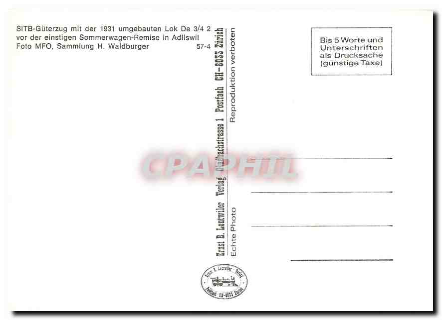 CPM SiTB Guterzug  — Verso