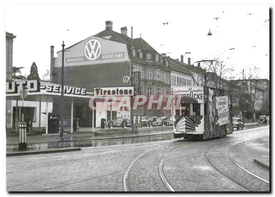 CPM Tram publicitaire a l'Aeschenplatz 23.11.1953